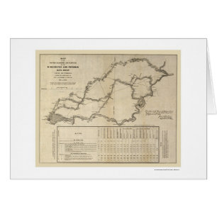 Winchester & Potomac Railroad Map 1832