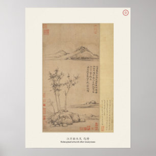Wind among the Trees on the Riverbank Poster