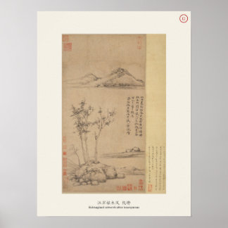Wind among the Trees on the Riverbank Poster