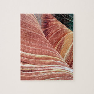 Wind and water eroded Navajo sandstone in Jigsaw Puzzle