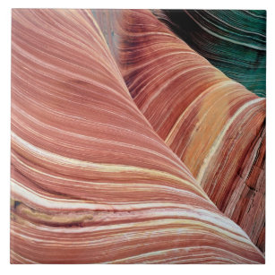 Wind and water eroded Navajo  sandstone in Tile