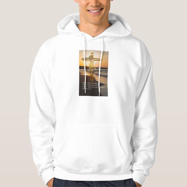 Wind And Waves Obey Him Hoodie (Front)
