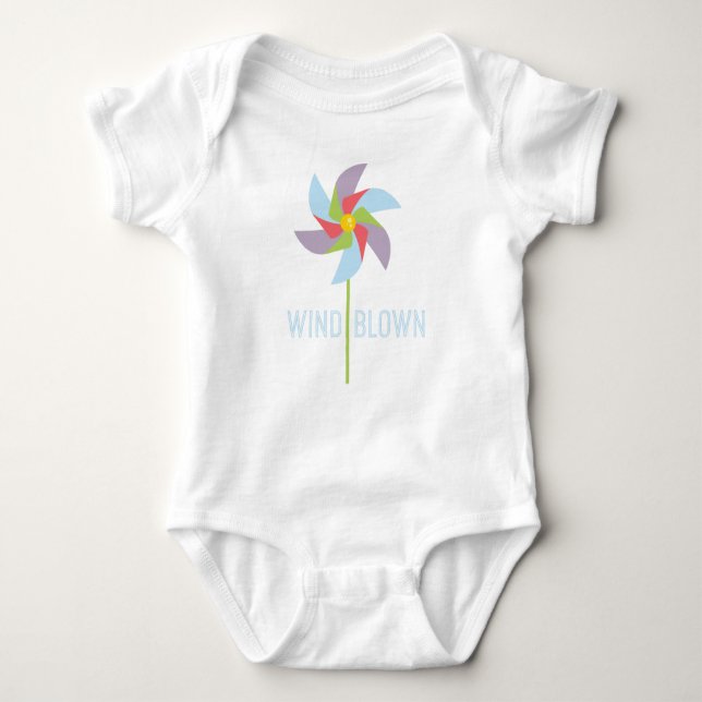 Wind Blown Baby Bodysuit (Front)