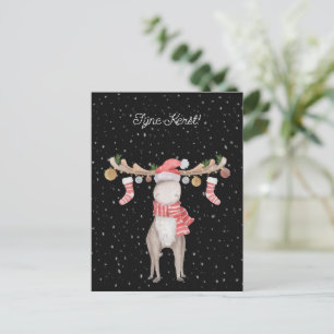 Wind card (10.8cm x 14.2cm) - Happy Christmas
