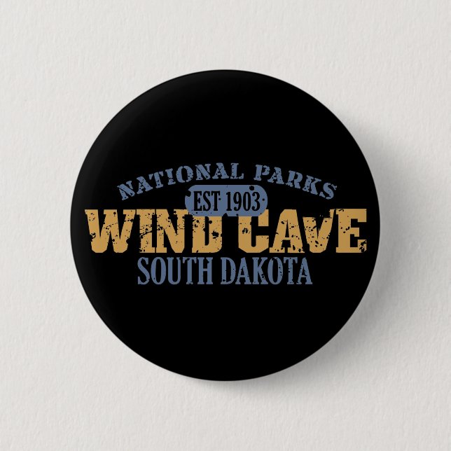 Wind Cave National Park 6 Cm Round Badge (Front)