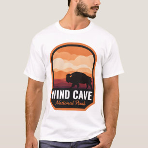 Wind Cave National Park SD Bison Active T-Shirt