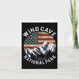 Wind Cave National Park Shirt Camping South Dakota Card