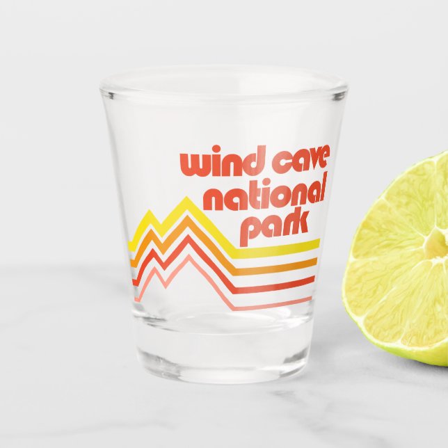 Wind Cave National Park Shot Glass (Front)