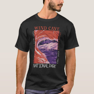 Wind Cave National Park South Dakota Distressed  T-Shirt