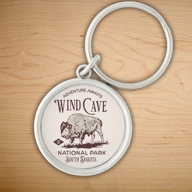 Wind Cave National Park South Dakota Est. 1,903 Key Ring (Creator Uploaded)