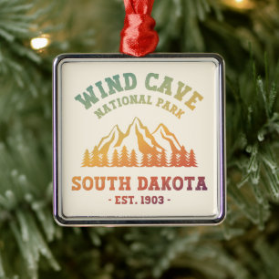 Wind Cave National Park South Dakota Metal Ornament