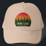 Wind Cave National Park Trucker Hat<br><div class="desc">Wind Cave National Park in South Dakota is one of the longest caves in the world. It also has endless acres of mixed-grass prairie with bison,  elk,  pronghorn,  mule deer,  coyotes and prairie dogs.</div>