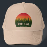 Wind Cave National Park Trucker Hat<br><div class="desc">Wind Cave National Park in South Dakota is one of the longest caves in the world. It also has endless acres of mixed-grass prairie with bison,  elk,  pronghorn,  mule deer,  coyotes and prairie dogs.</div>