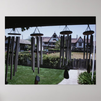 Wind Chimes at Solvang California Poster