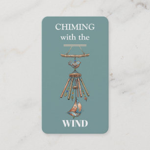 Wind Chimes Chiming with the Wind Sound Therapy  Business Card