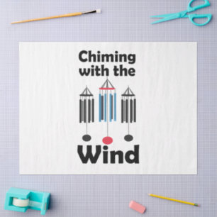 Wind Chimes Design Chiming with the Wind Music Tissue Paper
