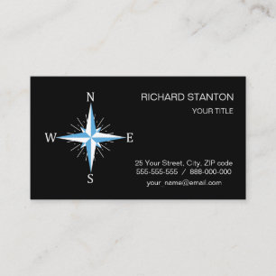 Wind compass business card