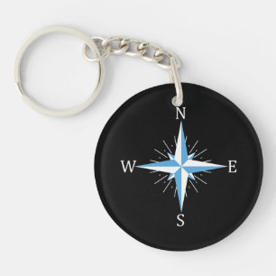 Wind compass key ring