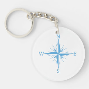 Wind compass key ring