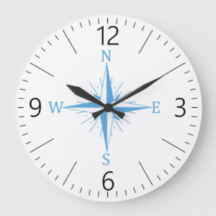 Wind compass large clock