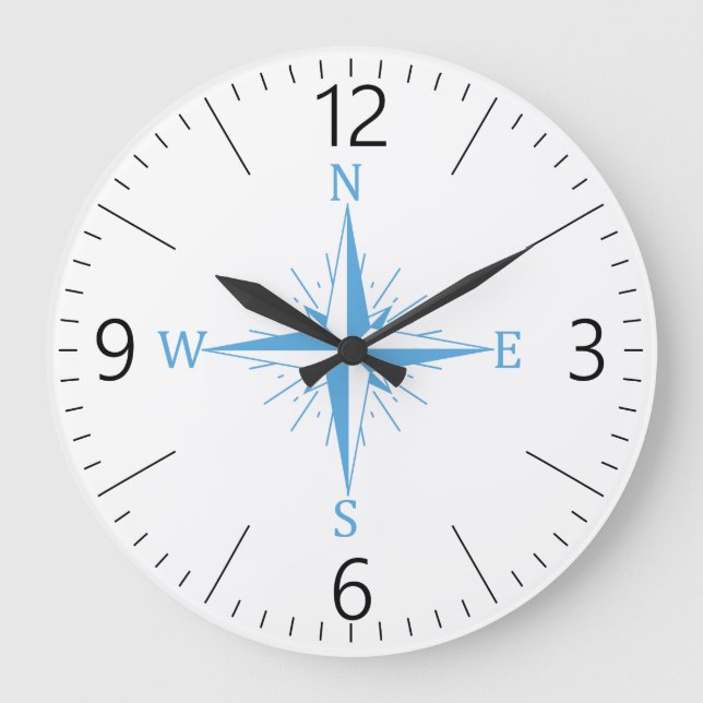 Wind compass large clock (Front)