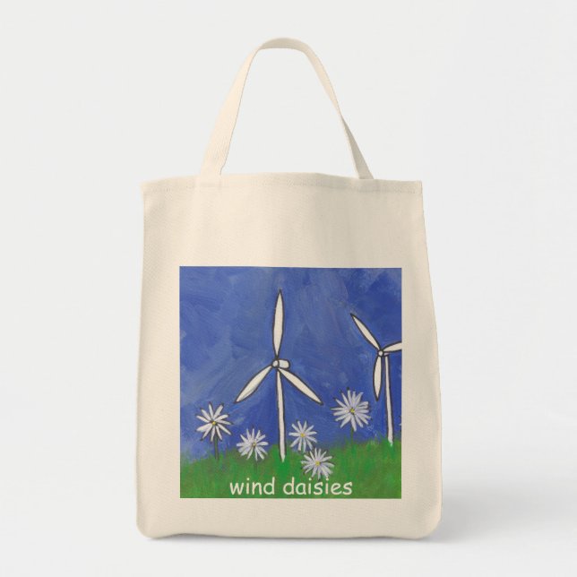 Wind Daisies Tote Bag (Front)