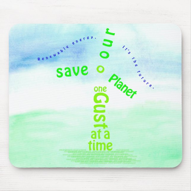 Wind Energy Mousepad (Front)