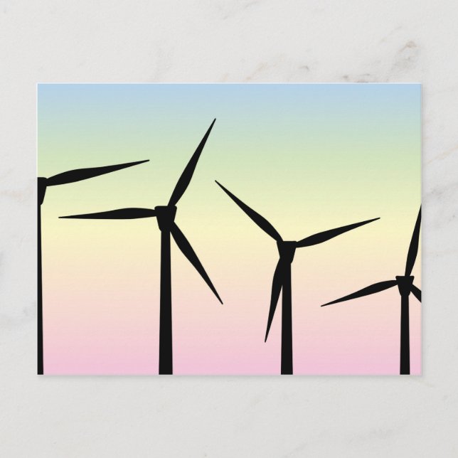 Wind Farm Morning Postcard (Front)