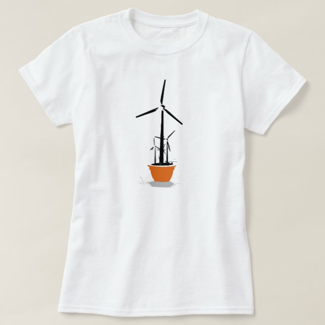 Wind Flower T-shirt / Earth Day T-shirt (Design Front)