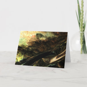 "Wind in the Grass" Digitally Transformed Meadow Card