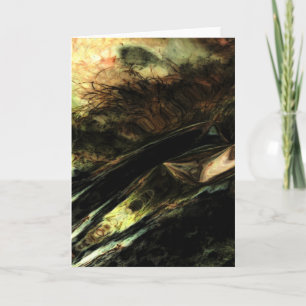 "Wind in the Grass" Digitally Transformed Meadow Card