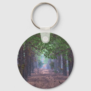 Wind in the Pines Keychain