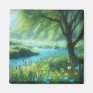 Wind in the Willow Magnet