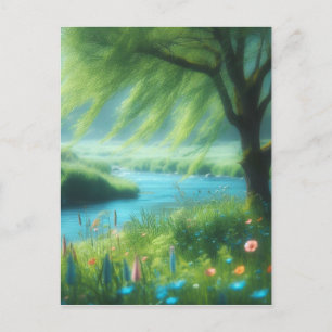 Wind in the Willow Postcard