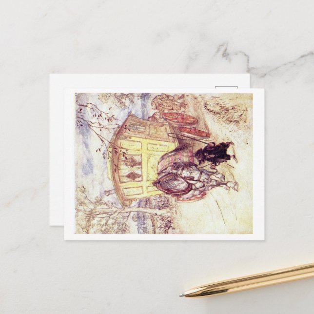 Wind in the Willows postcard (Front/Back In Situ)