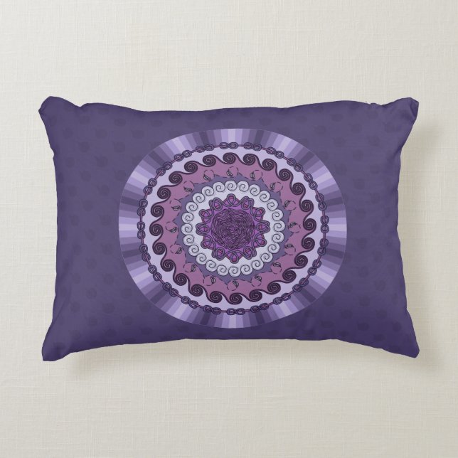 Wind Mandala Accent Pillow (Front)