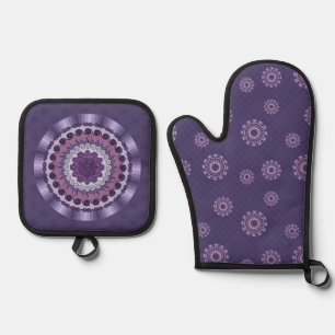 Wind Mandala Oven Mitt & Pot Holder Set