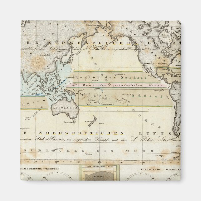 Wind Map of Earth Magnet (Front)