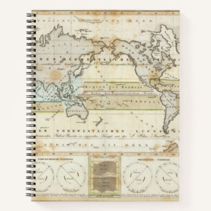Wind Map of Earth Notebook