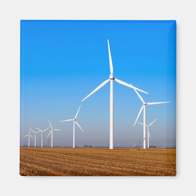 Wind Mill Landscape Magnet (Front)