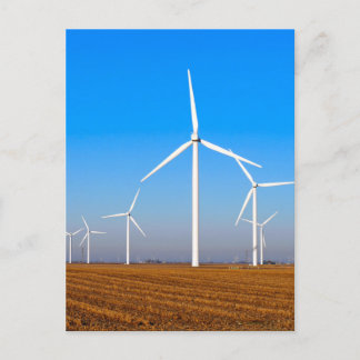 Wind Mill Turbines Post Card
