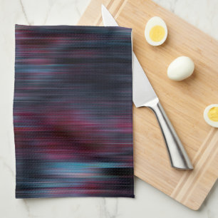 Wind or rain effect, on wine colour tea towel