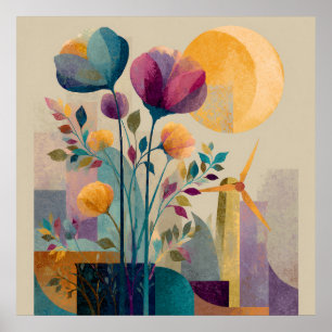 Wind Petals - Solarpunk Poster