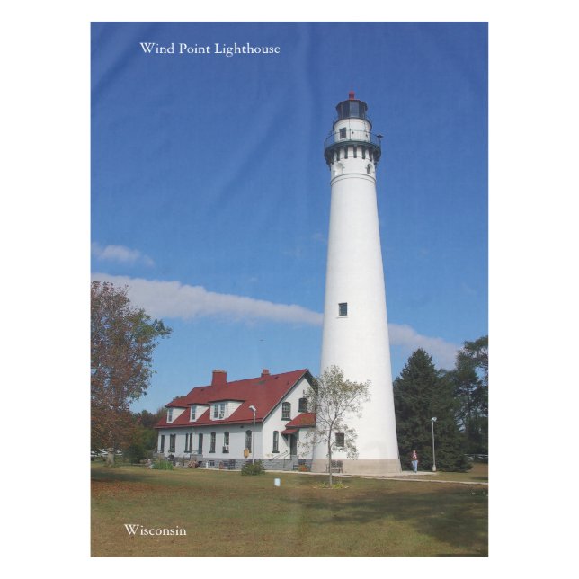 Wind Point Lighthouse table cloth (Front)