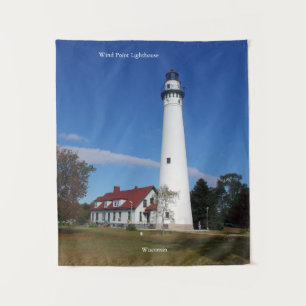 Wind Point Lighthouse tapestry
