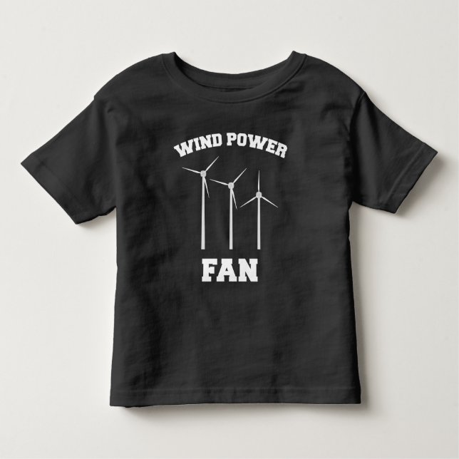 Wind Power Fan Wind farm Environment Wind Turbines Toddler T-Shirt (Front)