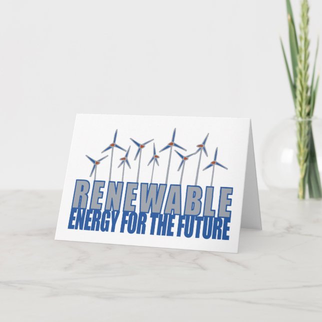Wind Power Holiday Card (Front)