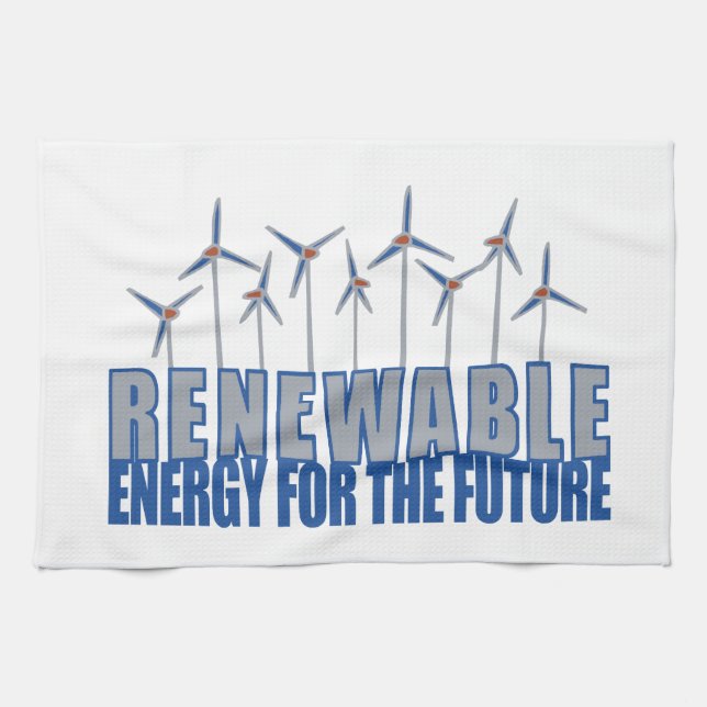 Wind Power Tea Towel (Horizontal)