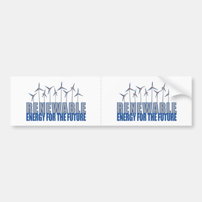 Wind Power Turbines Bumper Sticker (Front)