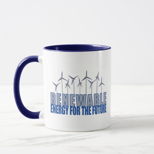 Wind Power Turbines Mug (Left)
